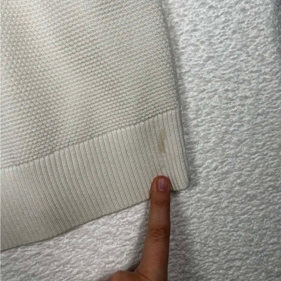 Nine West Cream Textured Knit Puff Sleeve Sweater Top | XXL - Picture 8 of 8